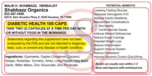 Diabetic Health
