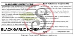 Black Garlic Honey Syrup