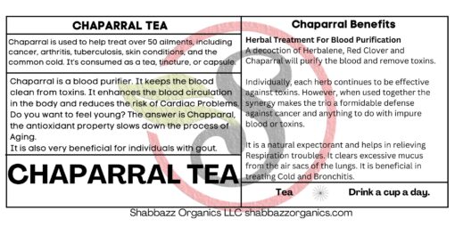 Chaparral Tea