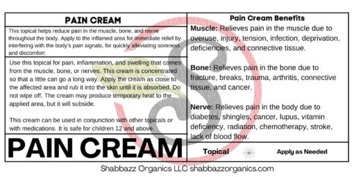 Shabbazz Organics Pain Cream