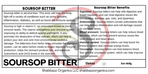 Shabbazz Organics Soursop Bitter