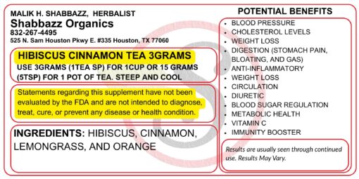 Hibiscus Cinnamon Tea