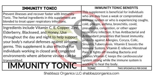 Immunity Tonic