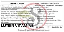 Lutein Vitamins