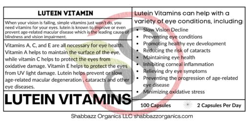 Lutein Vitamins