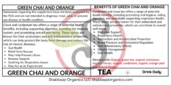 Green Chai and Orange
