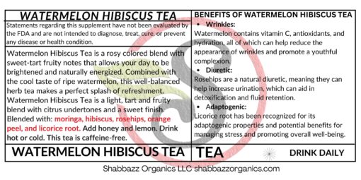 Watermelon Hibiscus Tea