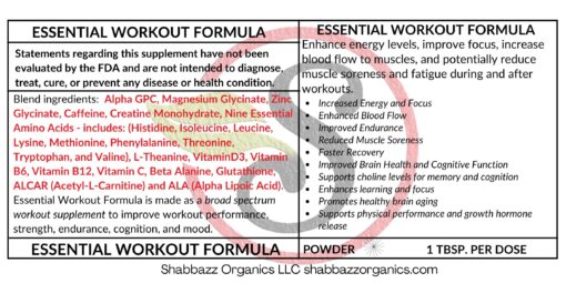 Essential Workout Formula