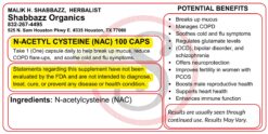 N-acetylcysteine (NAC)