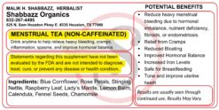 Menstrual Tea