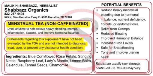 Menstrual Tea
