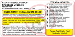 Mullein Mint Herbal Smoke Blend