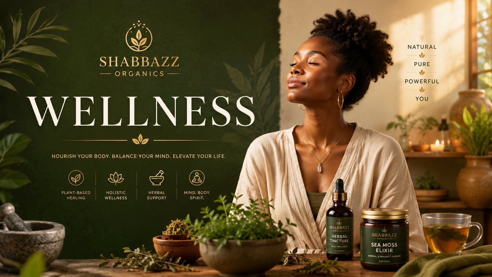 Shabbazz Organics wellness services in Houston