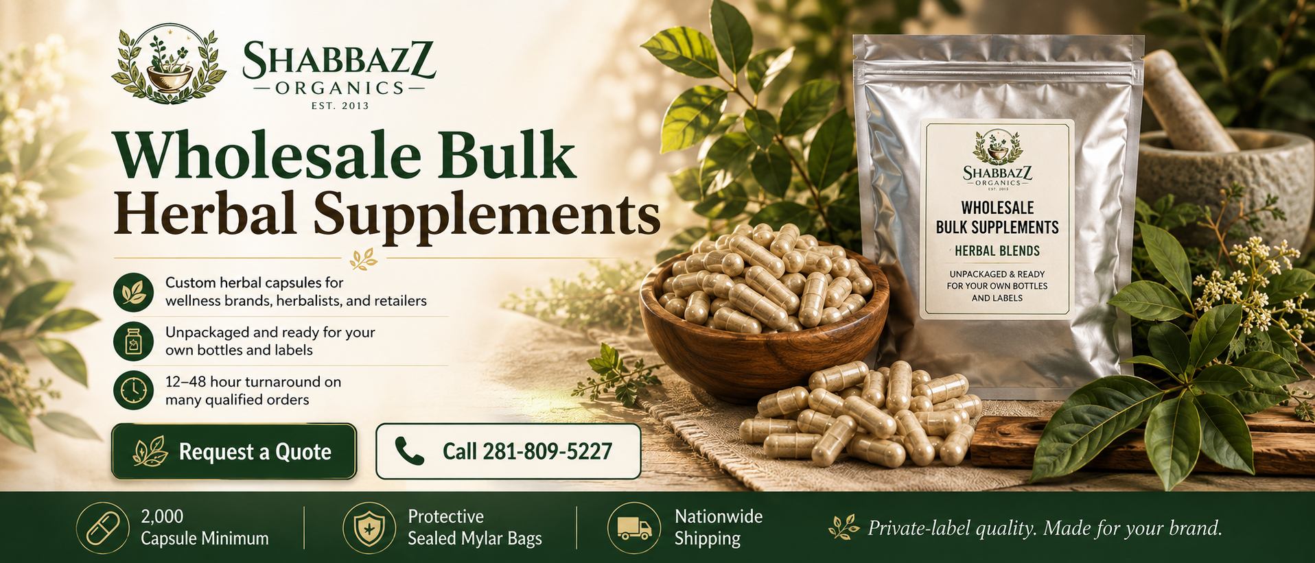 Shabbazz Organics Banner Wholesale One